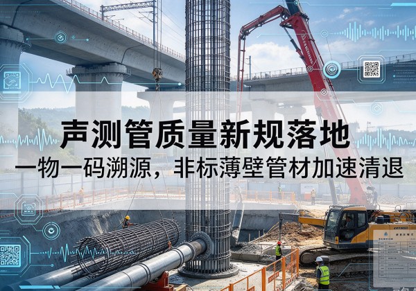 林周声测管质量新规落地，一物一码溯源，非标薄壁管材加速清退